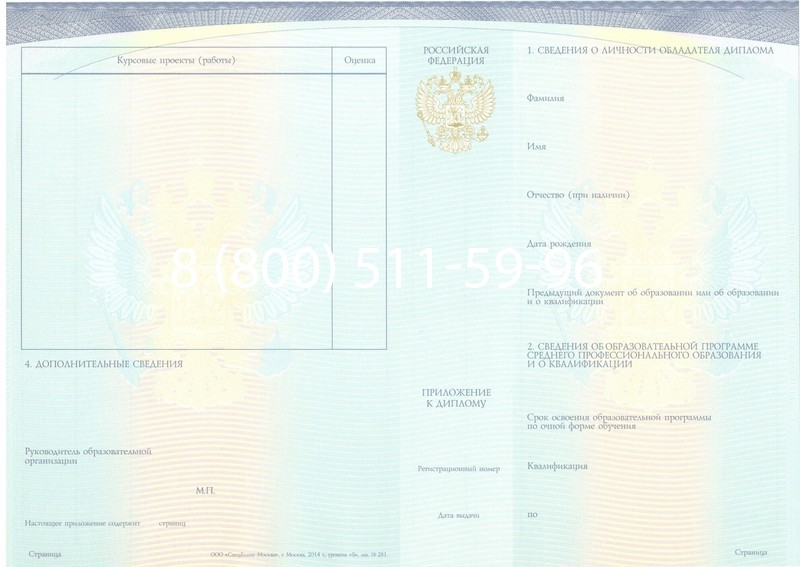 Купить Диплом колледжа (Спецбланк) 2014-2024 года в Воронеже Купить Диплом колледжа (Спецбланк) 2014-2024 года в Воронеже